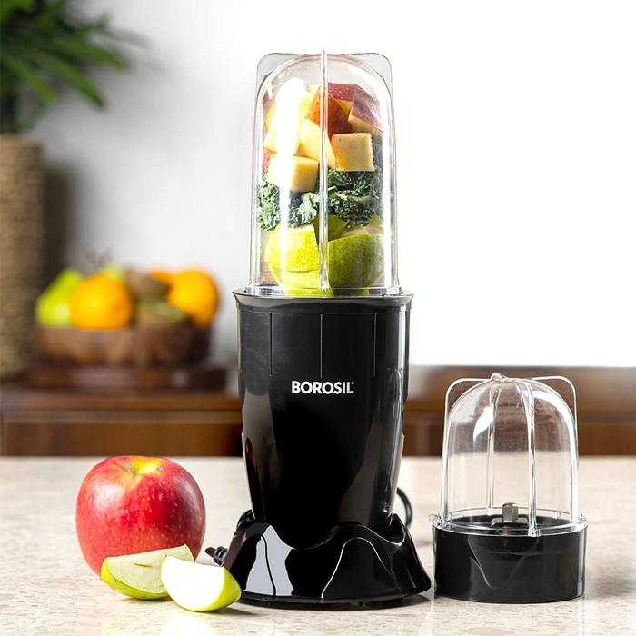 Borosil NutriFresh PB31 Portable Mini-Blender & Grinder, 500 ml