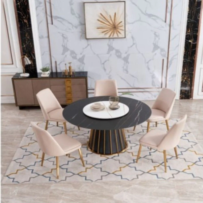 5 seater discount round dining table