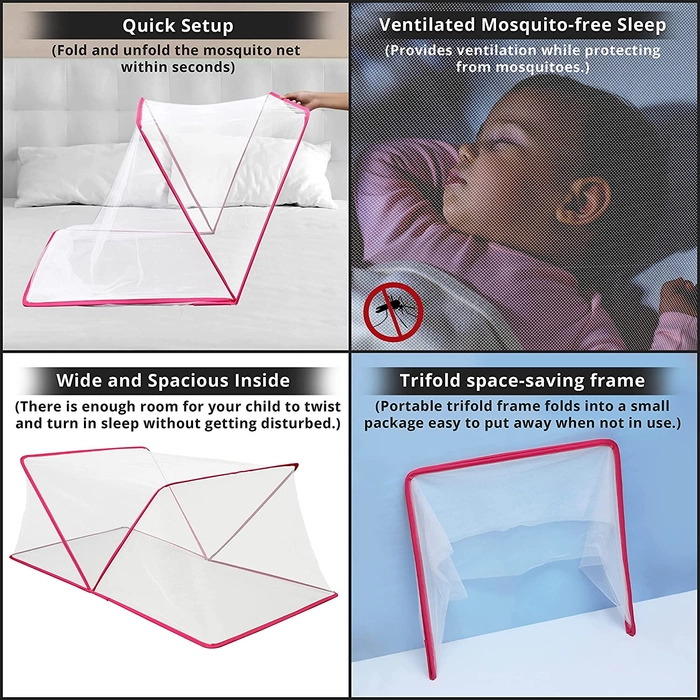 Folding mosquito deals net for baby