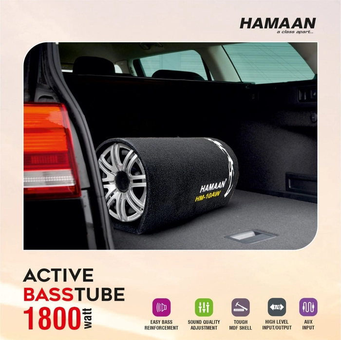 Hamaan Rear Bass Tube Subwoofer with inbuilt Amplifier