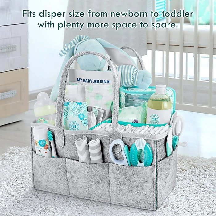 Portable Baby Caddy Organizer Large Storage Detachable Divider Diaper Nappy Inner Mummy Mother Bag Multifunctional Handbag 33x23x18cm