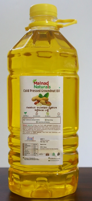 Groundnut Oil (100% Natural, Cold Pressed)