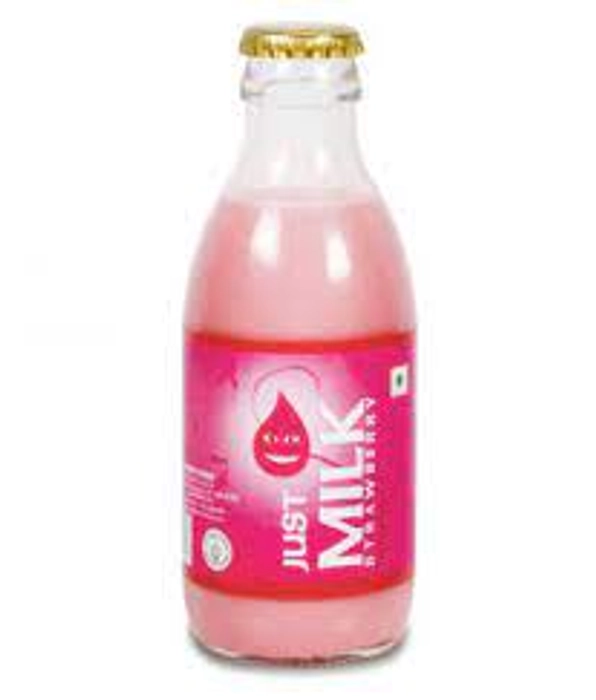 JUST MILK FLAVOURED MILK - STRAWBERRY 180 ML BOTTL