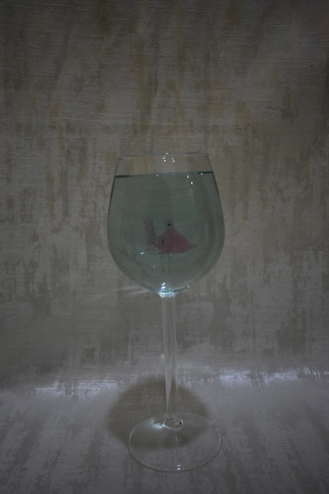 Something Fishy Wine glass
