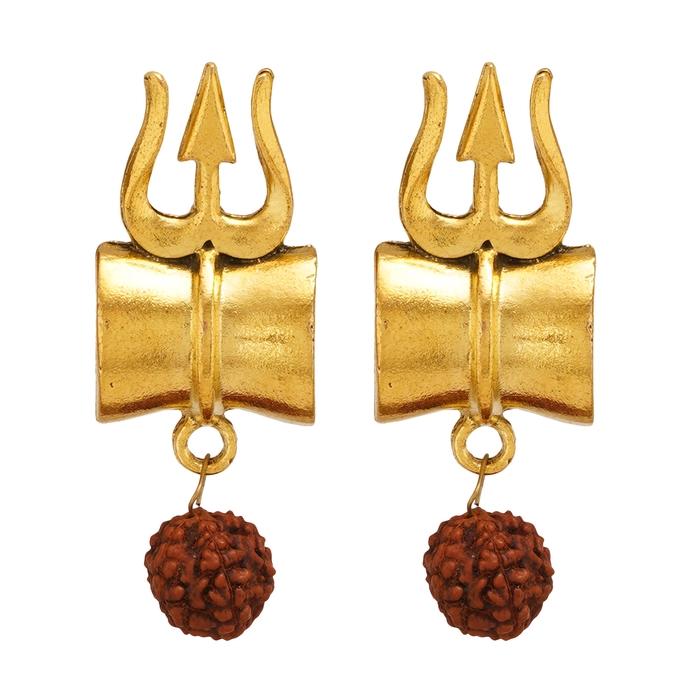 Buy Gold-Toned Earrings for Men by Goldnera Online | Ajio.com