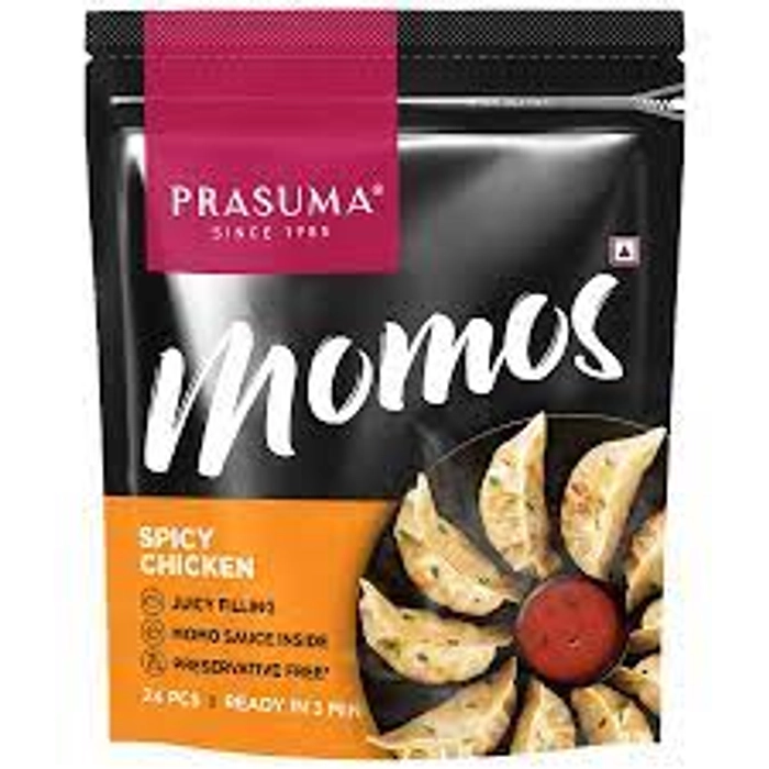 PRASUMA MOMOS - SPICY CHICKEN (FROZEN) 24PCS