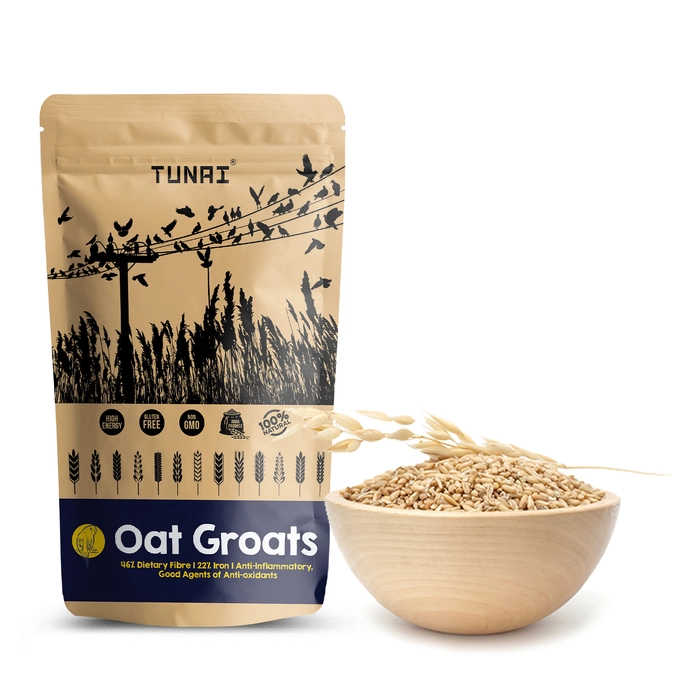 Tunai Oat Groats Bird Feed |450g| Essential Bird Food For CANARIES, FINCHES, BUDGIES, PARAKEETS, PARROTLETS, CONURES, ECLECTUS, SENEGALS, CAIQUE PARROTS, COCKATIELS, SMALL CONURES, & QUAKER PARROTS, R