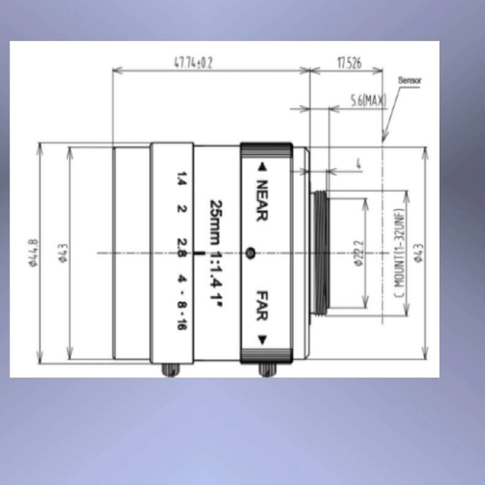 VISION LENS-25FL-16