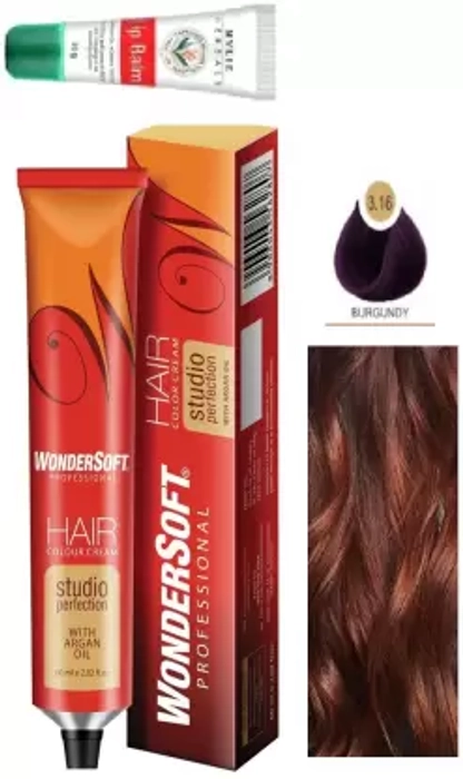 WonderSoft Hair Color Cream - Burgundy 3.16