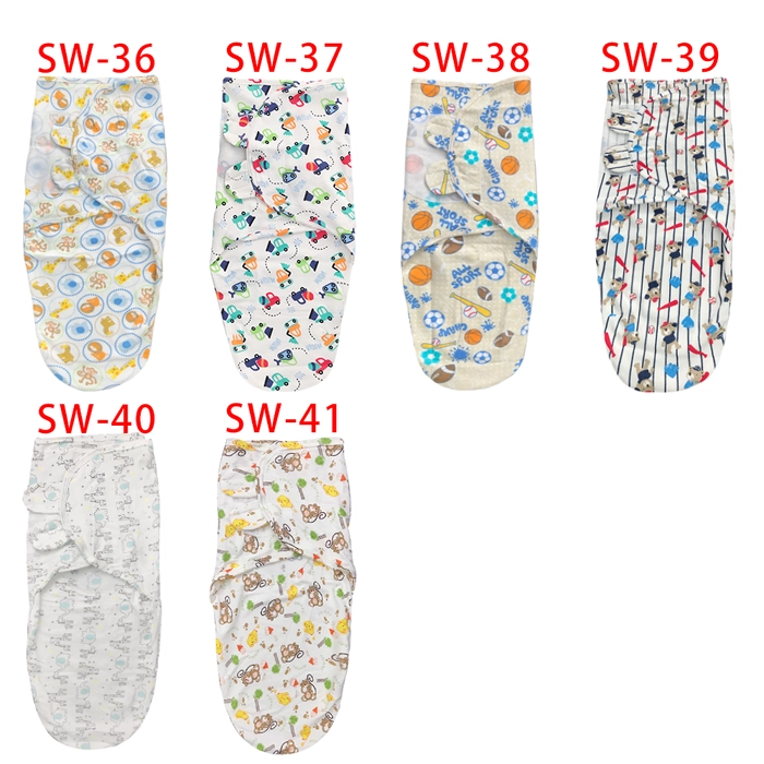 Instant Baby Swaddle Pod Soft Adjustable Swaddling Infant Baby Cotton Wrap Blanket Kain Bedung Bayi SW