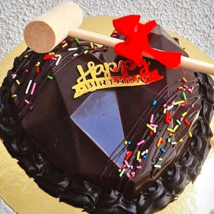 Heart Chocolate Pinata Cake