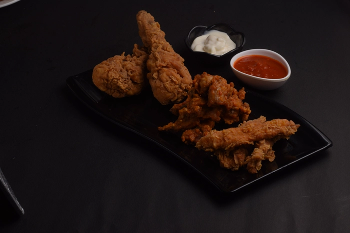 Fried Chicken + Chicken Pakora + Chicken Stripe (Combo)