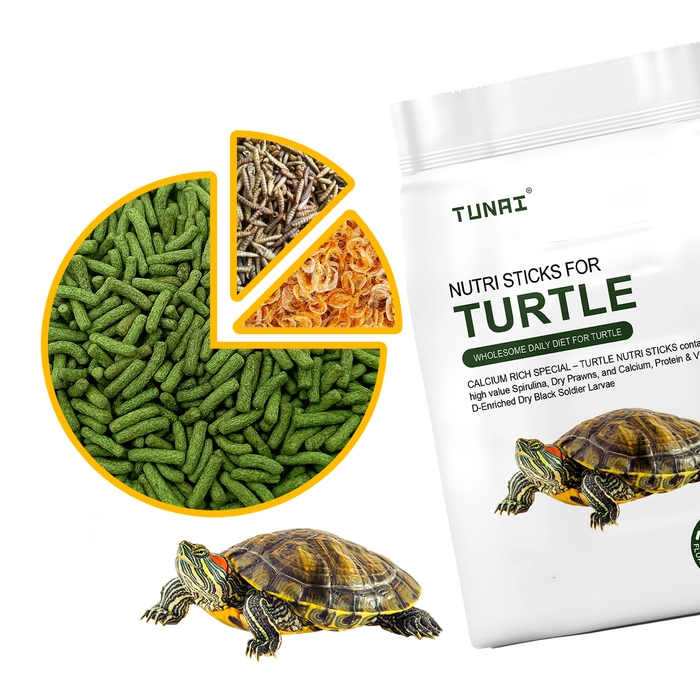 Tunai 3in1 (whole nutritious pellets, Shrimp, Bsfl larvae) Formula Turtle Food | Tortoise food for Daily Feed Fortified With White Fish Meal, Shrimp Meal, Spirulina And Algae Meal Along Side packed wi