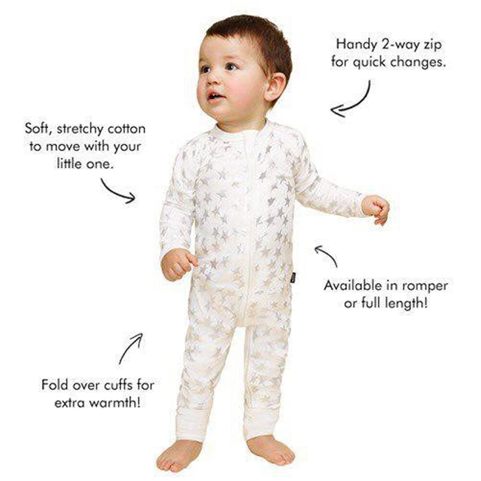 Newborn Zip Sleepsuit 100% Cotton Comfortable Baby Boy & Girl Jumpsuit Zip-up Sleepwear Baju Tidur Bayi Random Design 3-in-1 Pack