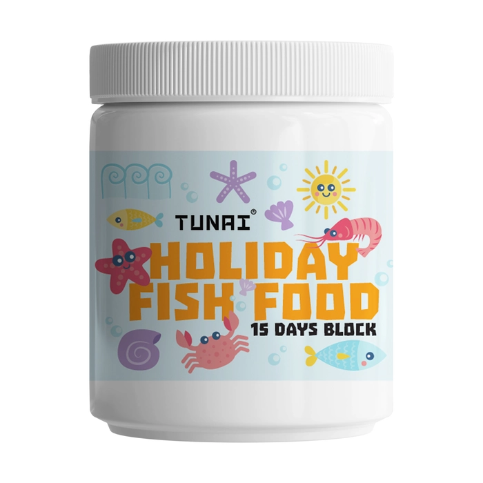 Tunai Holiday Fish Food | Four Blocks | Fortified with Nutrients Each Block Lasts 4 Days Perfect Vacation Food for All Tropical Fish