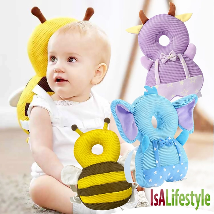 Baby Head Protection Anti Crash Pillow Pad Kids Learn To Walk Infant Neck Cute Wings Nursing Safety Cushion Toddler Headrest HS