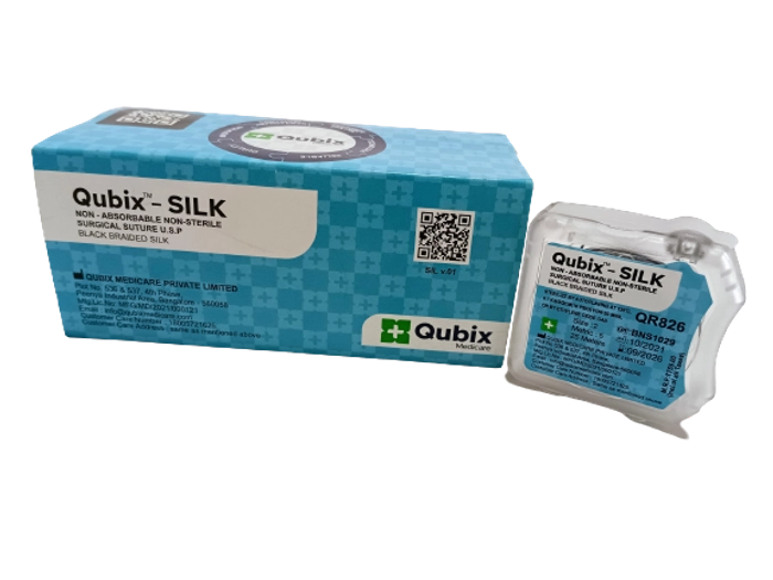 QR 826 Qubix Silk Non-Sterile Reel Size 2, 25 Mtrs