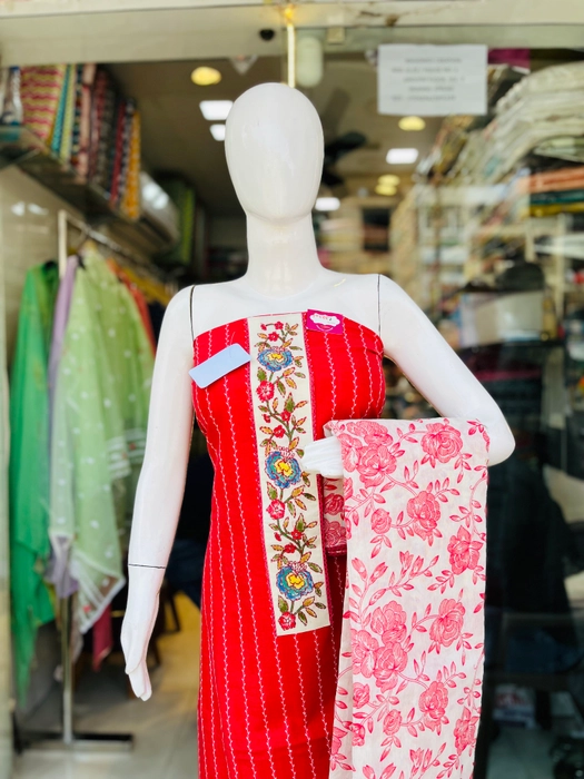 Khadi Cotton Stylish Spring Salwar Suit