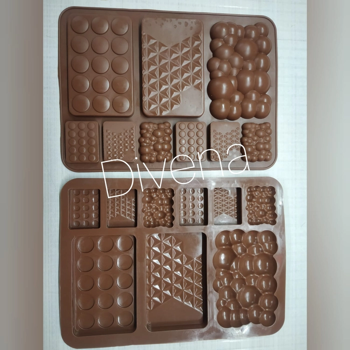 9 Cavity Silicone Diwali Chocolate Bar Mold Type 2