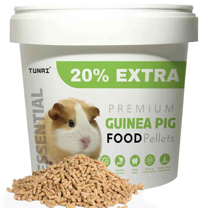 Tunai Guinea Pig Food with All Essential nutrients Premium Food for Guinea Pig and Mini Pig Food, 500g Plus 20% Extra