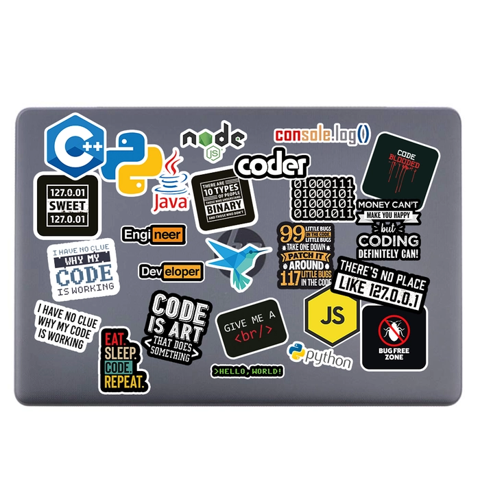 Buy Online Laptop Sticker for Programmer & coder > D2C