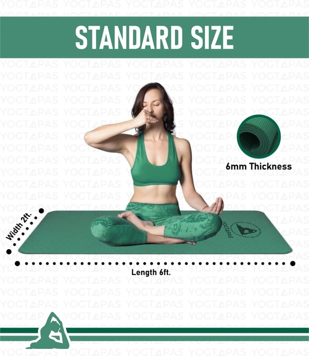 Yogtapas premium 6mm Yoga Mat ( EVA + TPE)