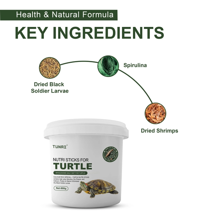 Tunai 3in1 (whole nutritious pellets, Shrimp, Bsfl larvae) Formula Turtle Food | Tortoise food for Daily Feed Fortified With White Fish Meal, Shrimp Meal, Spirulina And Algae Meal Along Side packed wi