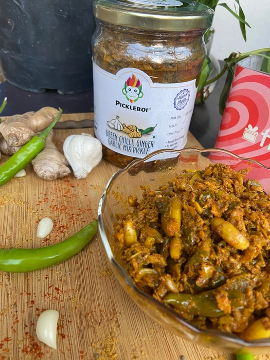 Green chilli ginger garlic mix