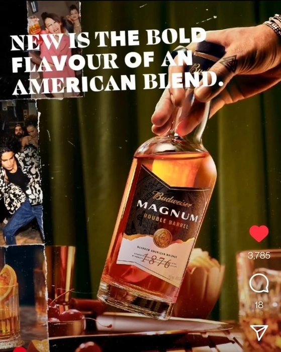 Budweiser Magnum Double Barrel blended American whisky