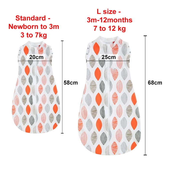 Zip Swaddle 2-Way Comfort Sleep Bag Infant Baby Wrap Blanket For Baby (0-12 Month) Bedung Bayi Blanket