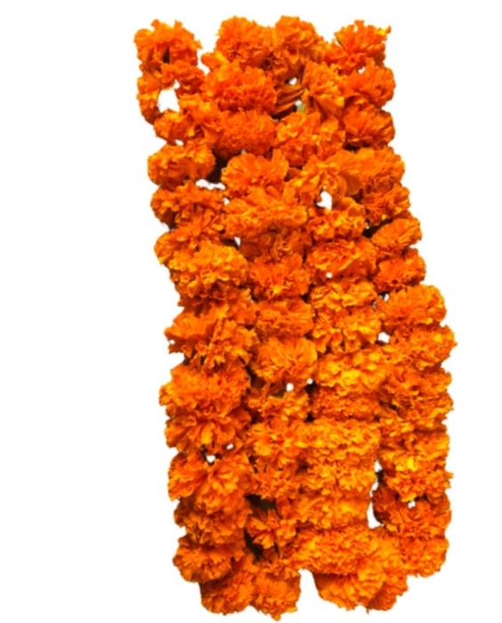 गेंदा फूल माला प्राकृतिक /genda Flower Mala natural