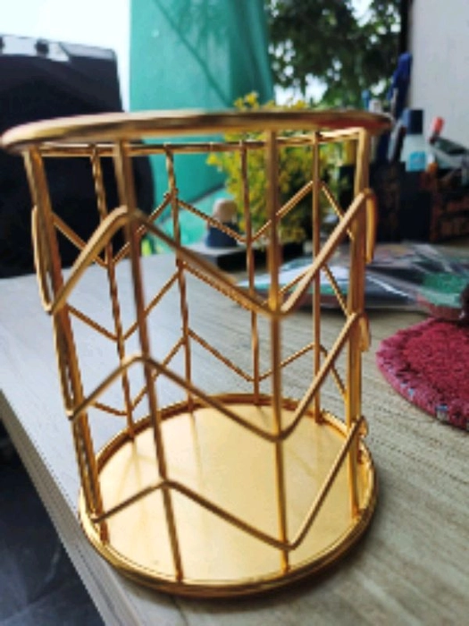 Golden Colour Spoon Stand