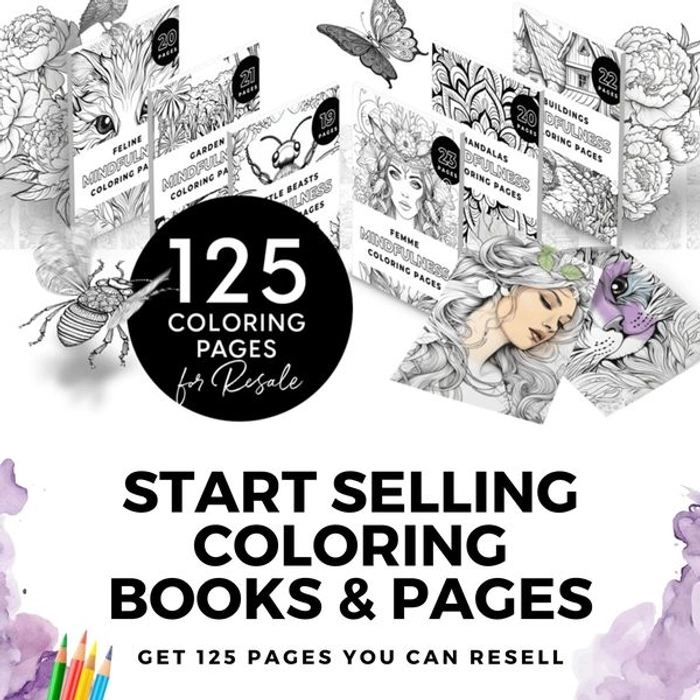 125 Coloring Pages for Resell - Rohit Academy