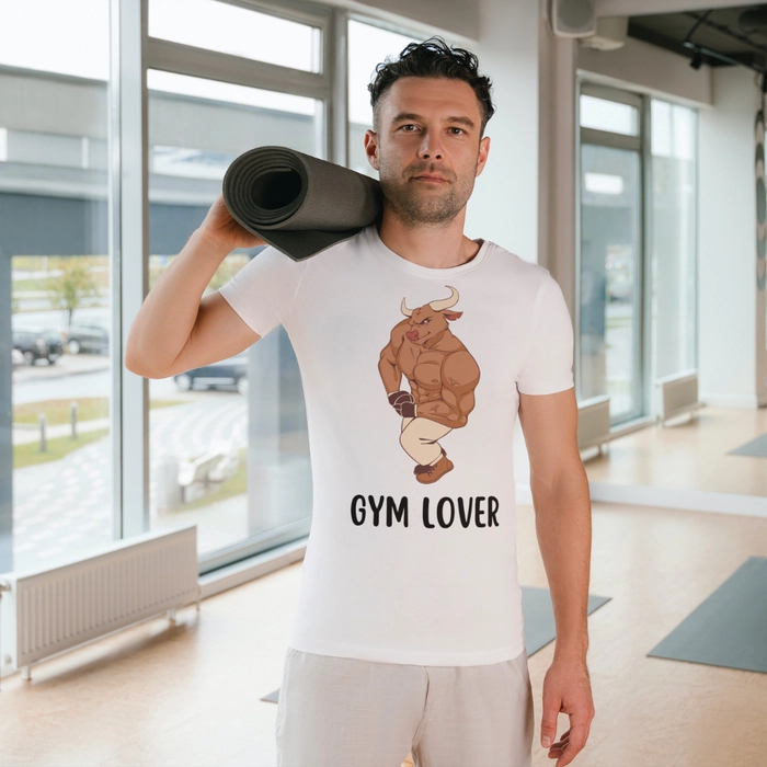 Buy Online: Gym Lover - Round Neck T-Shirt/ Regular Fit