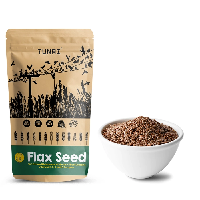 Tunai Flax Seeds Bird Feed |450g|Essential Bird Food For CANARIES, FINCHES, BUDGIES, PARAKEETS, PARROTLETS, CONURES, ECLECTUS, SENEGALS, CAIQUE PARROTS, COCKATIELS, SMALL CONURES, & QUAKER PARROTS, Ri