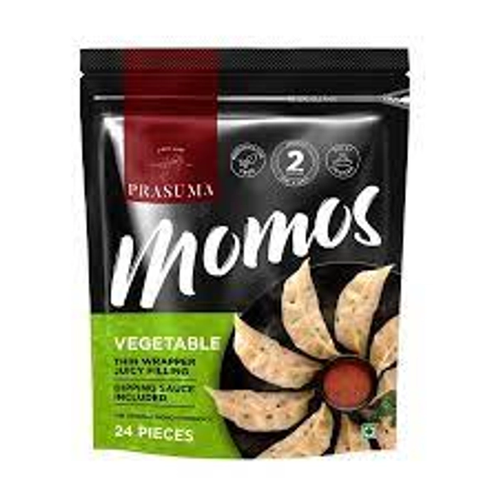 PRASUMA MOMOS - VEGETABLE (FROZEN) 24PCS