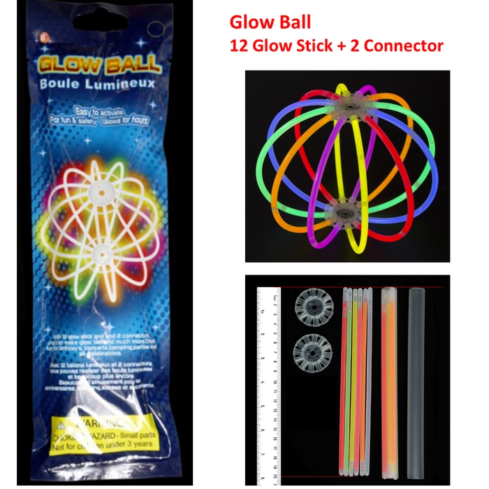 Beach Ball Glow 30cm Random Colour Light Up in The Dark Glow Glasses Hairband Mask Party Ball for Celebration Party