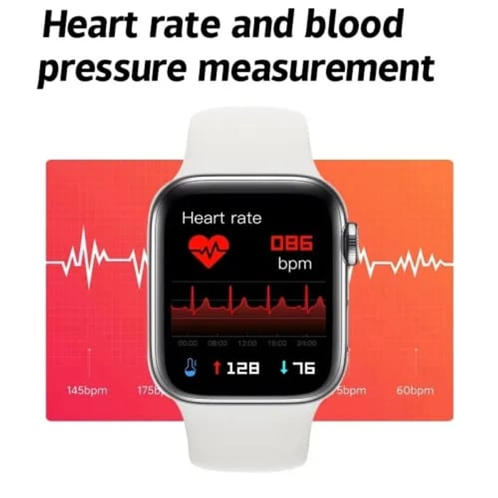 PRO MAX Smart Watch with Bluetooth Calling | Extra Straps Heart Rate Monitor Fitness Tracker | Multiple Faces 50+ Full Touch Display Watch | for Men and Women