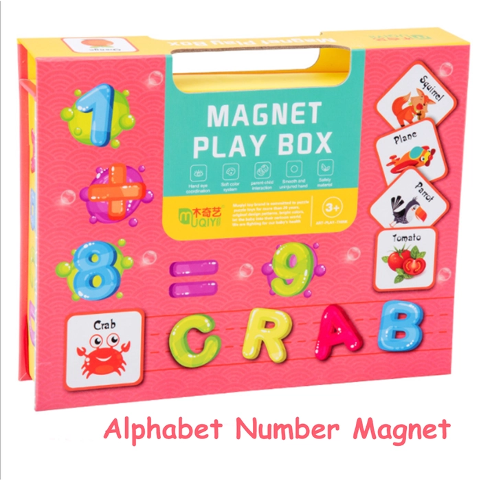 Magnet Puzzle Play Box Kid Early Learning Education Jigsaw Puzzle Magnetic Box for 3 years + Montessori