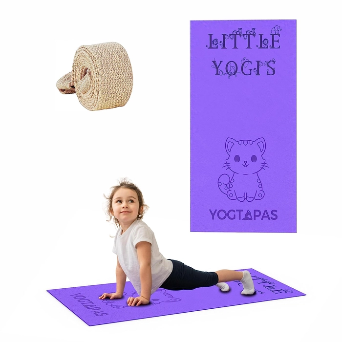 Yogtapas kitty purple yoga mat - Quickshel