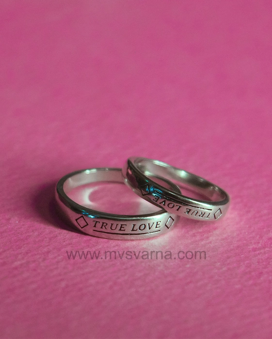 Buy the Silver Young Love Couple Rings - Silberry