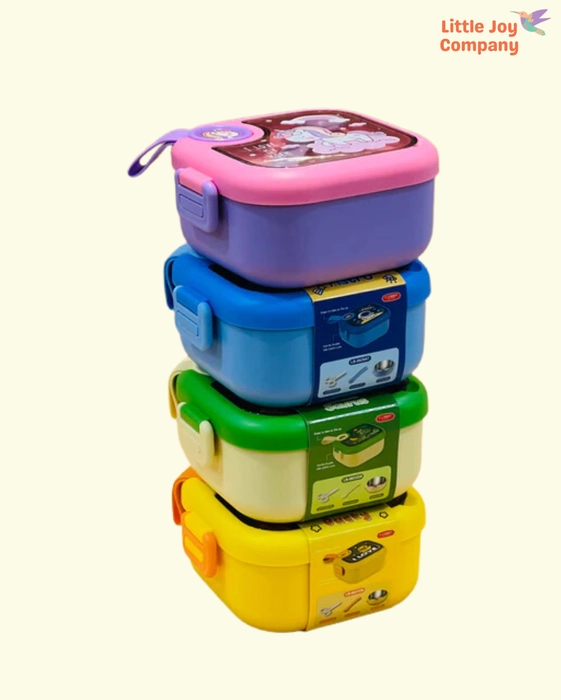 Divided Lunch Box Sealed Leak Proof 2 Layer Lunch Container With Tablewares  Square Microwave Safe Lunch Container Food Grade - AliExpress