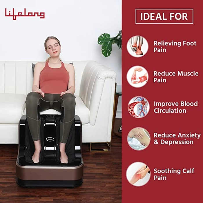 Foot, Calf and Leg Massager, (With Heat and Vibration)