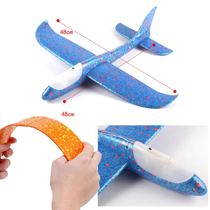 Kids Hand Throw Flying Glider Plane Toy Foam Aeroplane Model Outdoor Sports Toys for boys