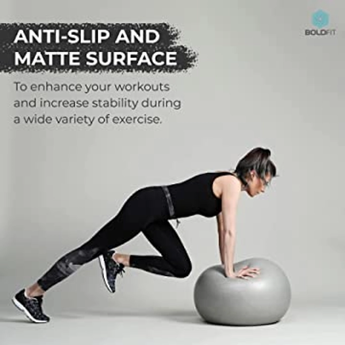 Gym Ball for Anti Burst Exercise Ball with Foot Pump for Workout Yoga