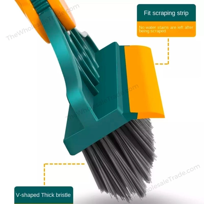 Buy 2 in 1 Bathroom Floor Cleaning Brush with Wiper at Wholesale Price