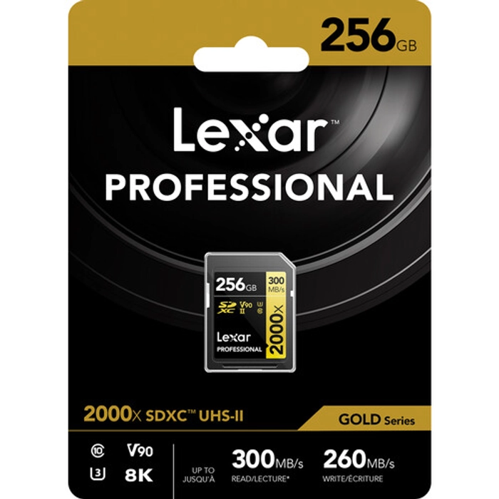 Lexar Professional 2000x SDHC/SDXC UHS-II V90, WITHOUT reader, RW up to 300/260 MB/s, 32GB/64GB/128GB/256GB