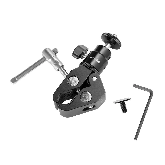 SmallRig 1124 Clamp Mount with 1/4" Screw Ball Head Mount