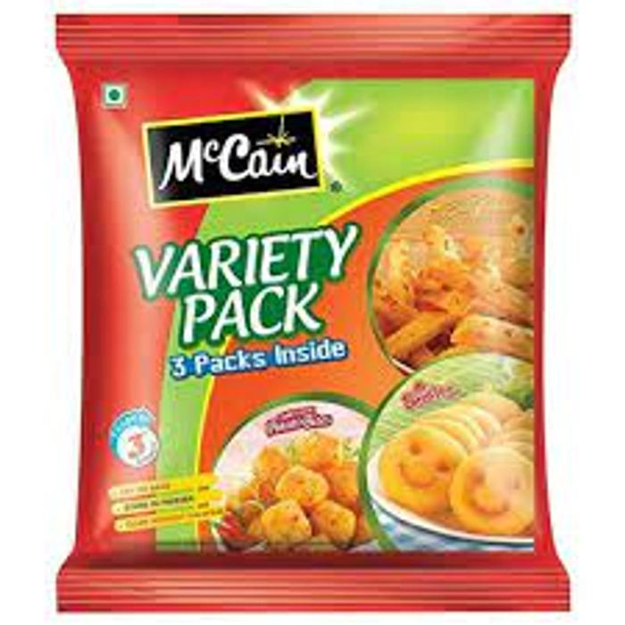 MCCAIN VARIETY PACK 3 PACK INSIDE 550G