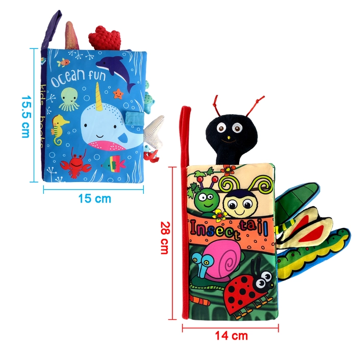 Baby Soft Cloth Book Early Learning Educational Toys Fabric Books Kids Cartoon Animal Toy Book